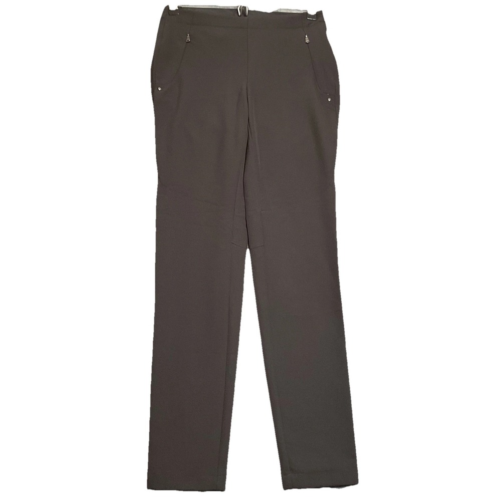 RLX Ralph Lauren Golf Pants Womens 4 Black Stretch Slim Fit Tapered Leg Mid Rise
